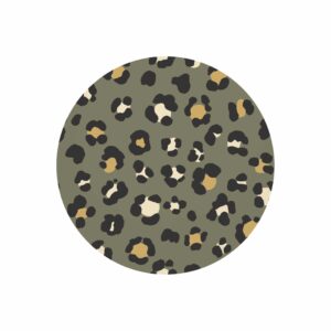 muurcirkel leopard groen