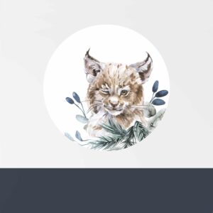 muurcirkel lynx kinderkamer sfeer